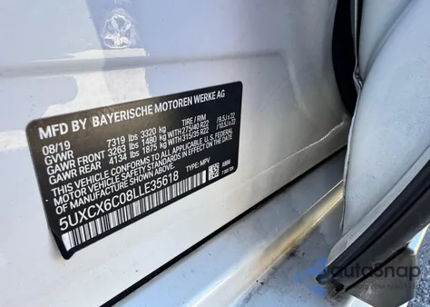 2020 BMW X7 M50I from USA, damaged, VIN 5UXCX6C08LLE35618